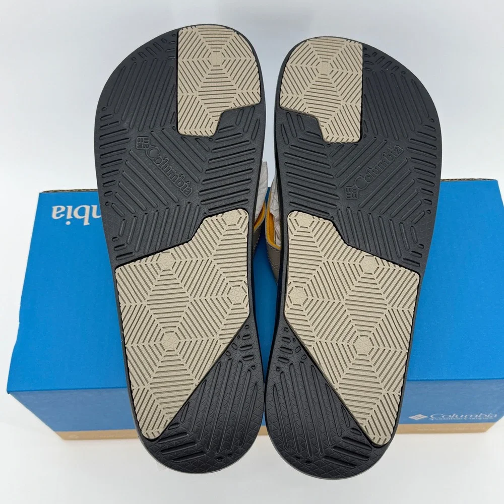 Columbia Hood River Flip Flops Mens Size 11 Sandals Kettle Shark‎ BM6923-005 NEW